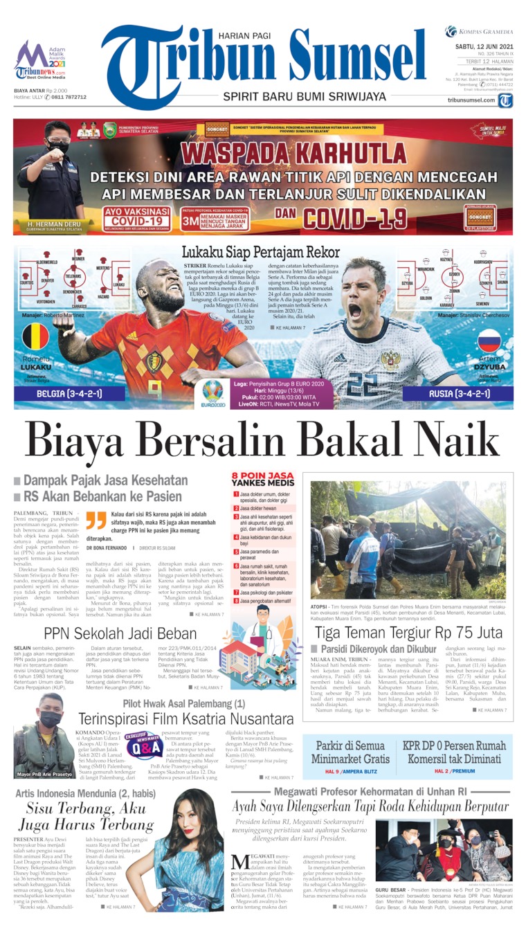 Tribun Sumsel Newspaper 12 June 21 Gramedia Digital