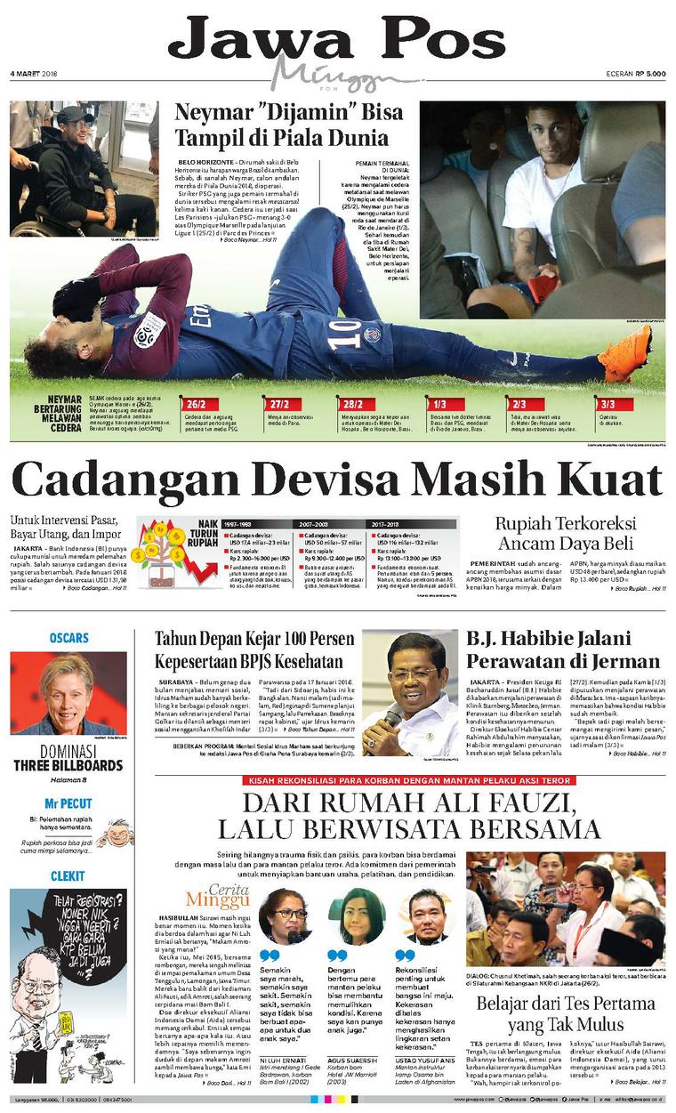 Jual Koran Jawa Pos 04 Maret 2018 Gramedia Digital Indonesia
