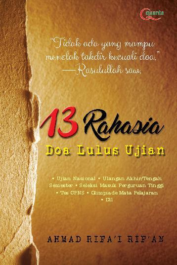 13 Rahasia Doa Lulus Ujian Book By Ahmad Rifai Rifan