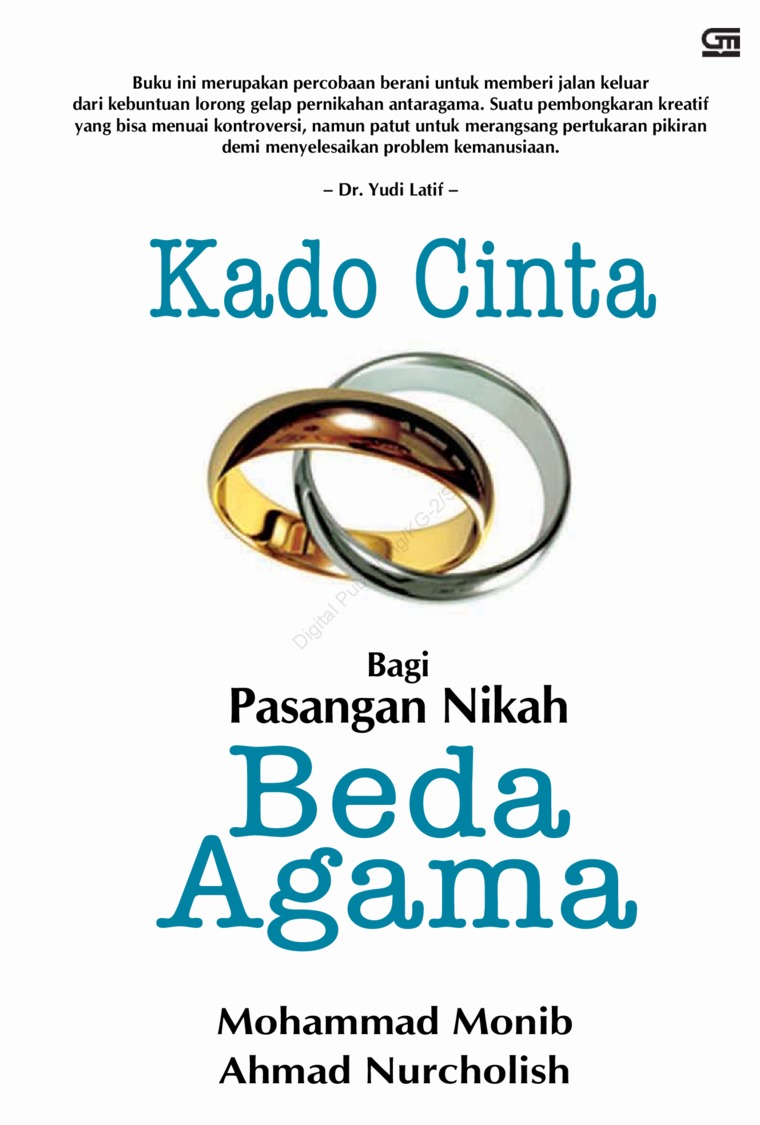 Jual Buku Kado Cinta Bagi Pasangan Nikah Beda Agama Oleh Mohammad