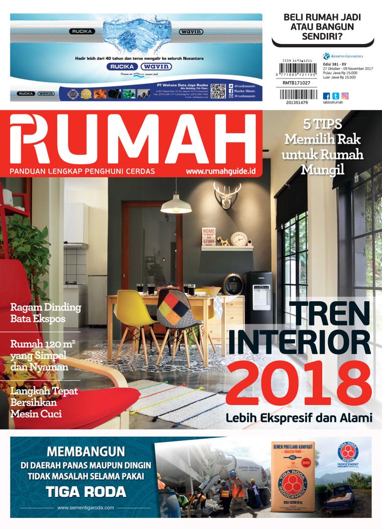 Jual Majalah Tabloid Rumah Ed 381 2017 Gramedia Digital Indonesia