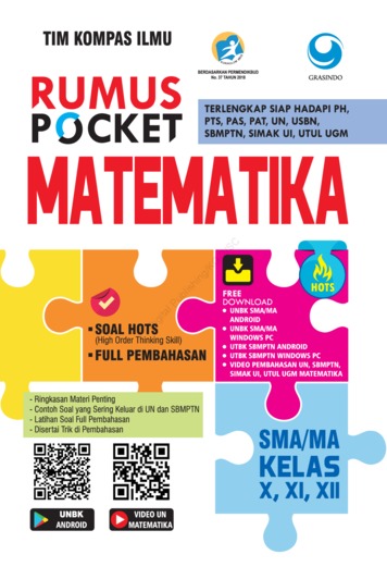 Rumus Pocket Matematika Sma Kelas X Xi Xii Book By Tim Kompas