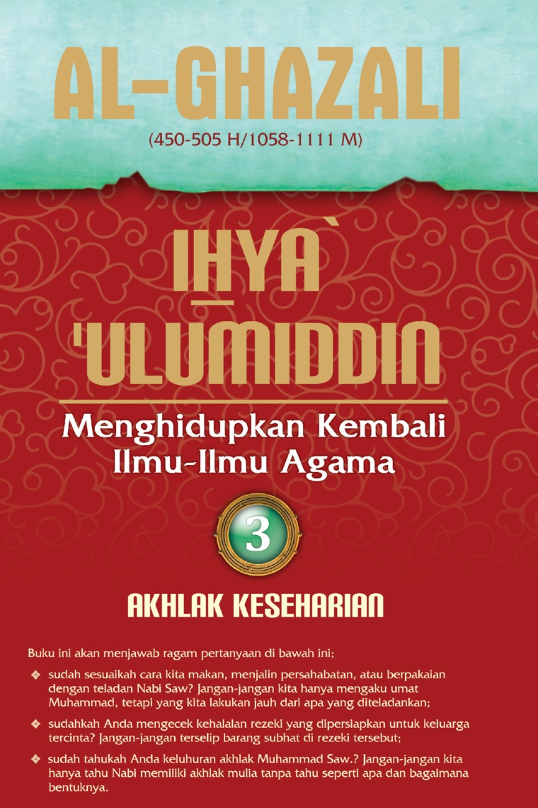 Jual Buku Ihya Ulumiddin 3 Akhlak Oleh Imam Al Ghazali Gramedia Digital Indonesia