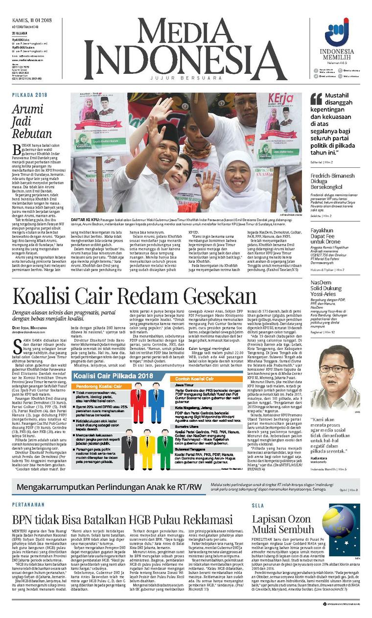 Indonesia koran Berita terkini
