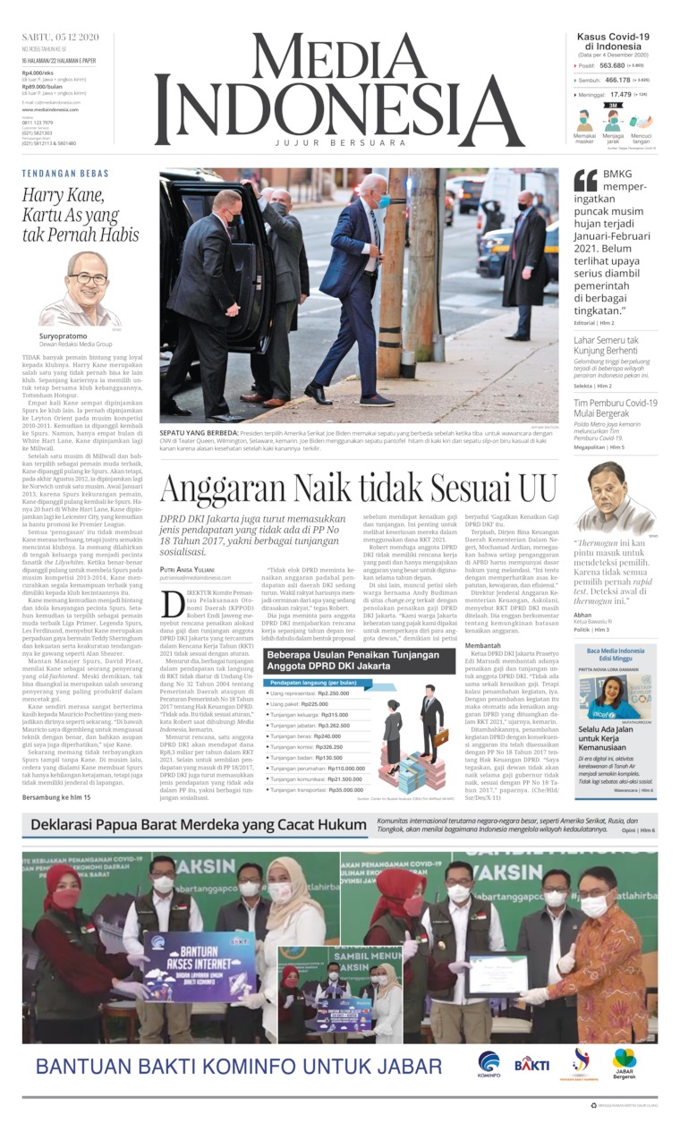 Media Indonesia Newspaper 05 December 2020 - Gramedia Digital