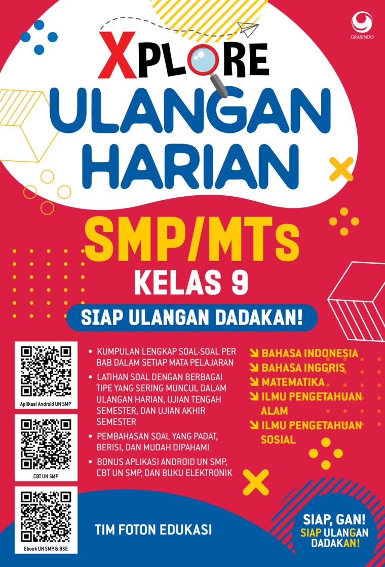 Jual Buku Xplore Ulangan Harian Smp Mts Kelas 9 Oleh Tim Foton Edukasi Gramedia Digital Indonesia