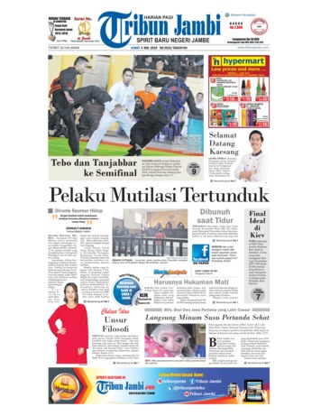  Jual Koran Tribun Jambi 04 Mei 2019 Gramedia Digital 