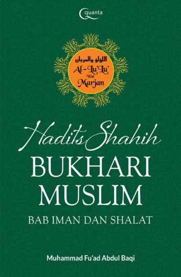 Hadis Shahih Bukhari - Muslim Bab Iman dan Shalat