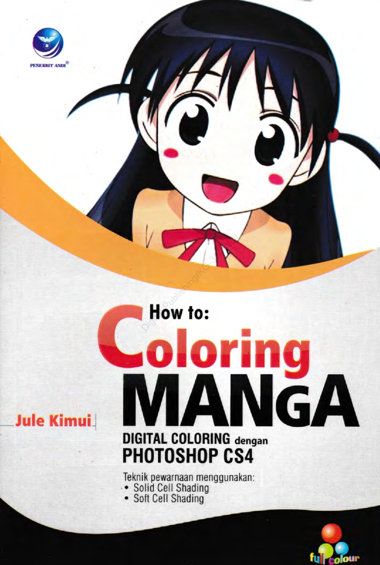 How To Coloring Manga Digital Coloring Dengan Photoshop CS21 Book ...