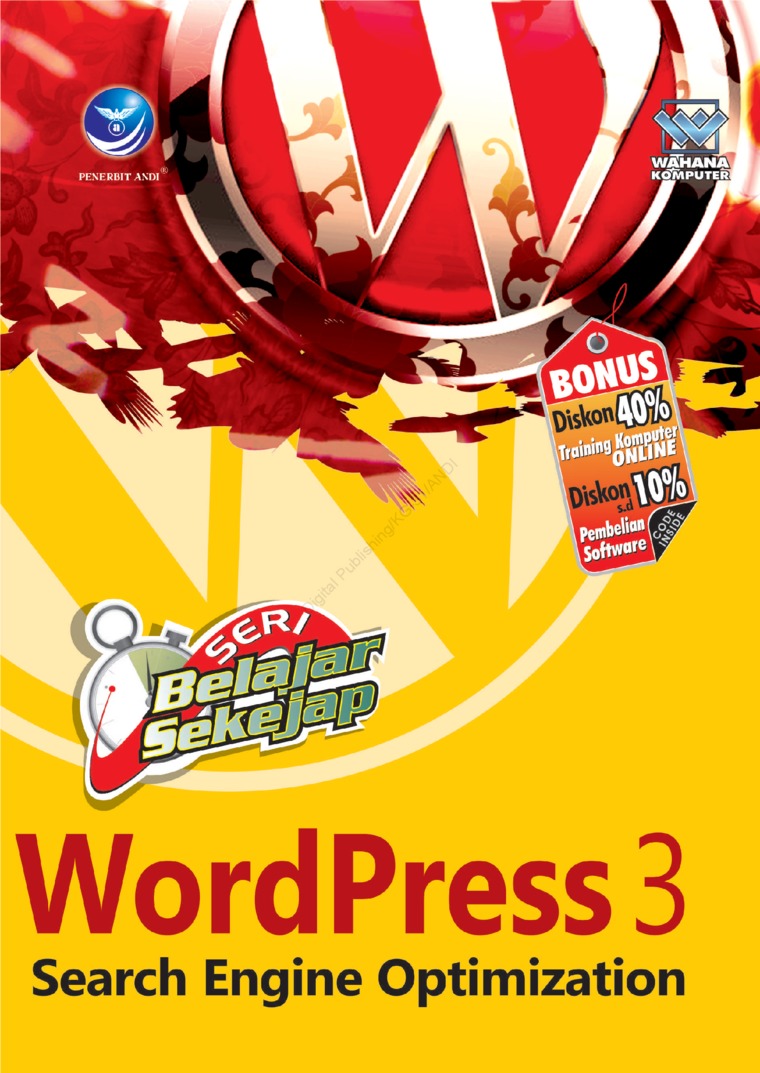 Seri Belajar Sekejap WordPress 3, Search Engine Optimization Book by Wahana  Komputer - Gramedia Digital
