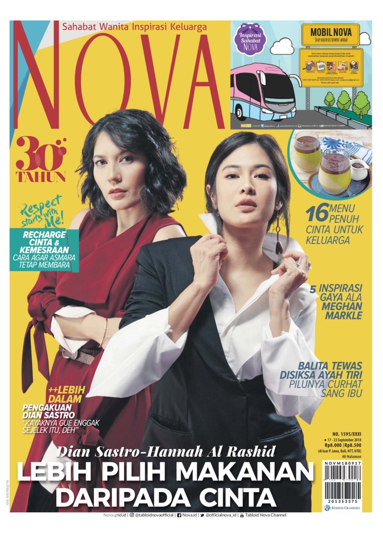 Jual Majalah NOVA  ED 1595 SEP 2018 Karya NOVA